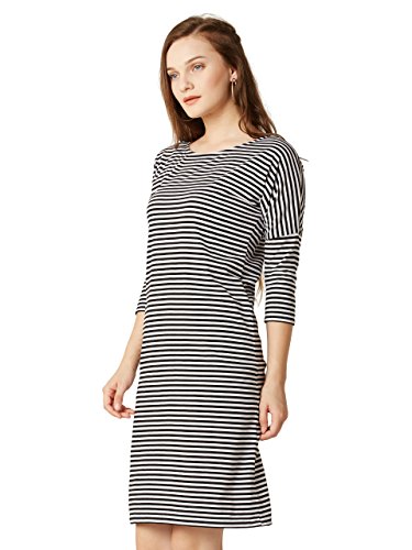 Image of Miss Chase Women's Striped Cotton Shift Dress