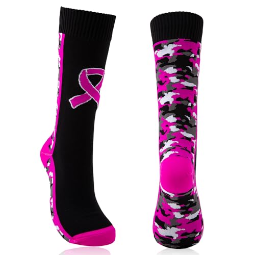 Breast Cancer Awareness Football Socks Athletic Thigh High Socks Pink Socks Breast Cancer Accessories
