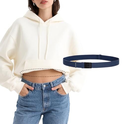 JASGOOD Crop Top Tuck Waist Band Adjustable Band Tucking Sweaters Shirts Stretch Belts for Women Change Style of Tops