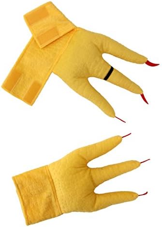 Chicken Plush Feet Costume Accessory Yellow Shoe Cover for Adults and Kids