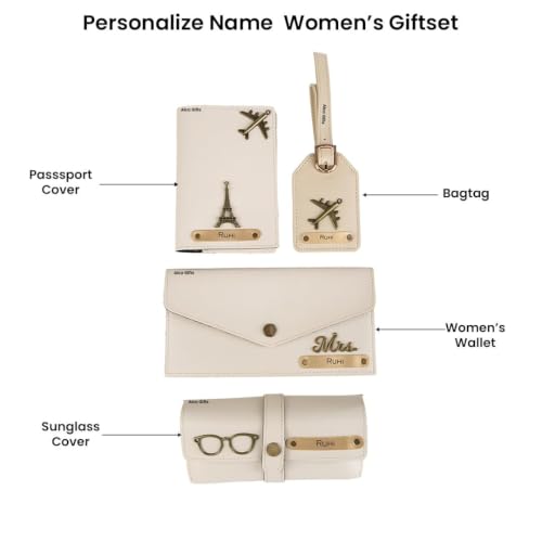 Image of AICA Personalized Name & Charm Sunglass Cover Giftset for Women