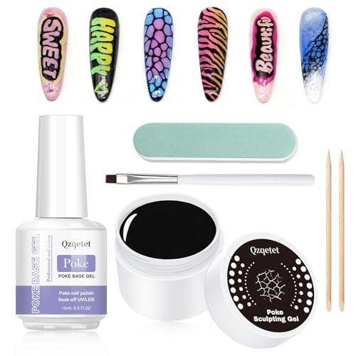 Set de esmaltes en gel Black Poke con base profesional miniatura 1