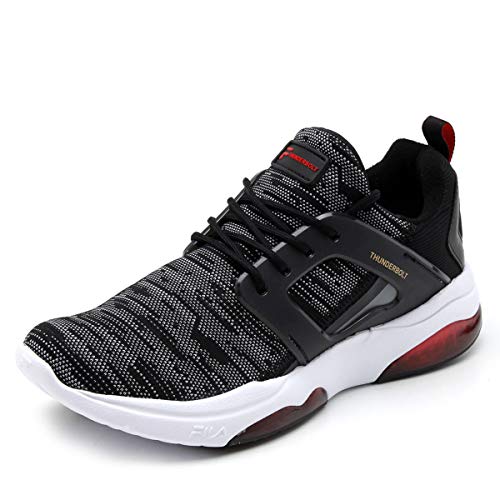 Tênis Thunderbolt, Fila, Masculino, Preto/Grafite/Vermelho, 42