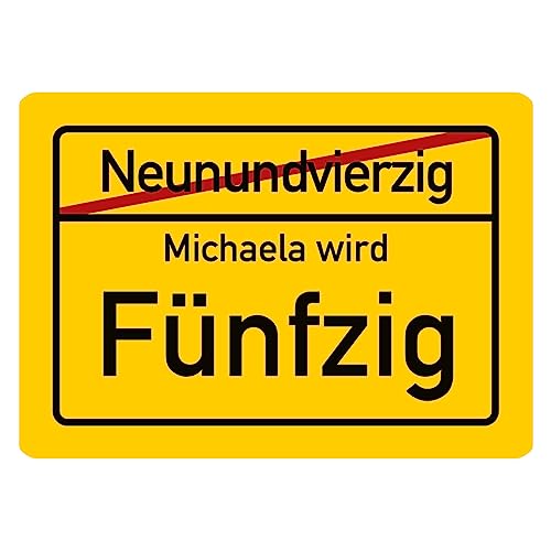 Herz & Heim® Geburtstagsschild Aus PVC – Personalisiert Mit Alter, 50x45 Cm, Für Innen & Außen