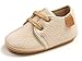 Happy Cherry Baby Lauflernschuhe Unisex Krabbelschuhe Gummi Anti-Rutsch Schnürschuhe Leichte Slip-on Turnschuhe 13cm 12-15 Monate alt - Beige