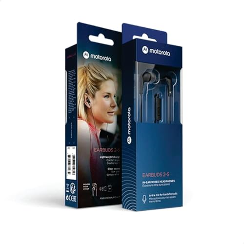Motorola Sound Earbuds 105 - Wired In-Ear Headphones with Microphone