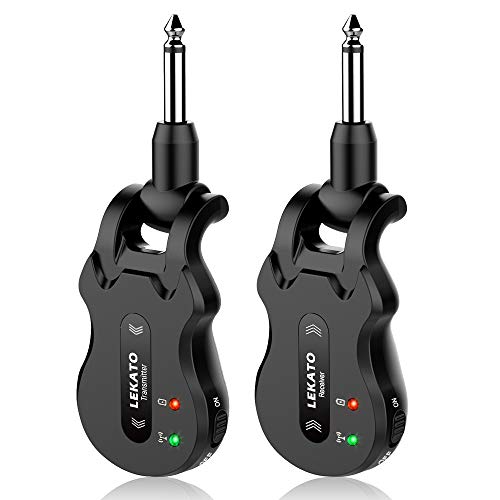 Lekato BT-B11 Wireless Guitar System 5.8 Wireless Guitar Transmitter Receiver Rechargeable Audio Wireless Transmitter Receiver 4 Channels Transmission Range thumb #1