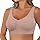 Cocila Reggiseno Trasparente Reggiseni Sportivo da Donna Senza Ferretto, Cuciture Reggiseno Sottile Estivo Ice Comfort Top Schiena Scoperta Tezenis Morbido di Base per Grandi Taglie Forti Rosa M