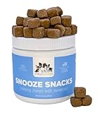 3 Paws Kitchen Snooze Snacks - Calming Chews for Dogs with Melatonin, Chamomile, and Valerian Root - Dog Anxiety Relief Supplement - 120 Soft Chews - Natural, Vet-Approved - Made in USA