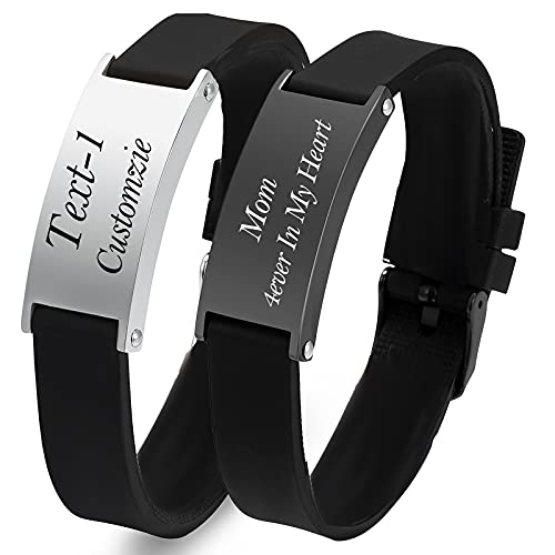 Imrsanl Cremation Bracelet for Ashes - Stainless Steel Urn Bracelet for Pet/Human Ashes - Genuine Leather Memorial Bangles Keepsake Ash Jewelry (Personalized)