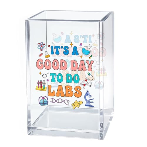 Image of It's A Good Day To Do Labs Acrylic Pen Holder for Desk Accessories