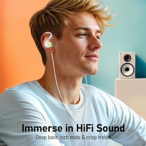 Image of Audiovance Vibes 202M HiFi Wired Earbuds in-Ear Monitor Headphones with Mic