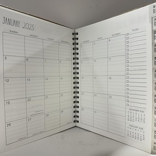 Rae Dunn 2025 Planner Calendar - Large Brown, 17 Months