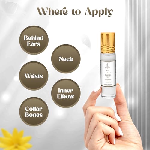 Image of White Musk Attar Perfume Oil Roll On for Men and Women | Musk, Lily and Rose Fragrance Notes | 12 Hrs Long Lasting, Alcohol Free|Ideal for Gift | 6ml