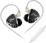 KZ Saga Wired Gaming Earbuds, High-Performance Inner Magnetic Dynamic Driver HiFi Gaming Headphone IEM, Stereo Sound Deep Bass Comfort-Fit Earphones with in-Line Controls Mic