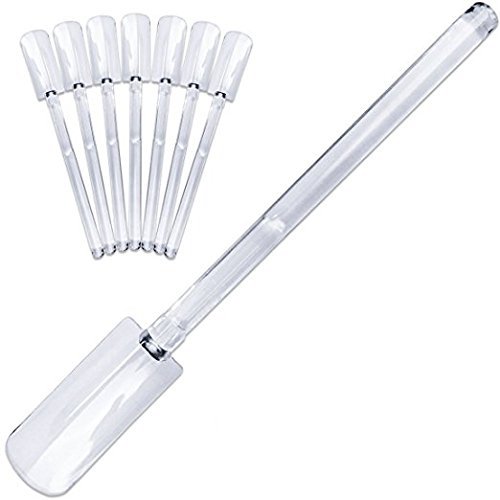 Beauticom 200 Pieces Refill CLEAR Extra Nail Art Color Display Tip Sticks