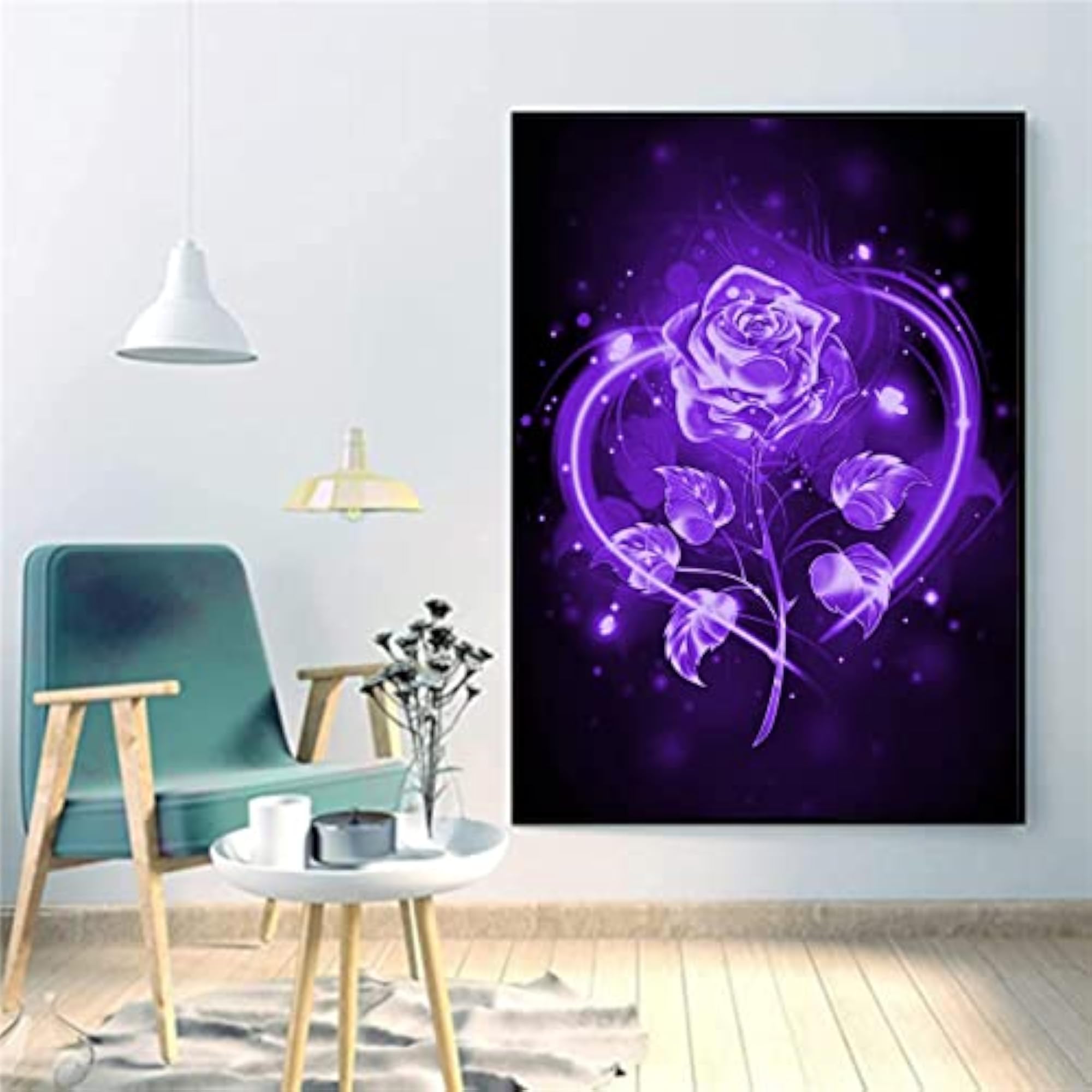 DIY 5D Love Rose Large Diamond Painting Kit, Home Decoration