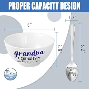 Grandpagiftschristmasgrandpagiftfromgrandkidscerealbowlandcerealkillerspoonsetgrandpachristmasgrandparentsdaybirthdaygiftforhimmancerealslyloveyou Urban Country Home Decor Grandpa gifts christmas grandpa gift from grandkids cereal bowl and cereal killer spoon set grandpa christmas grandparents day birthday gift for him man cerealsly love you urban country home decor