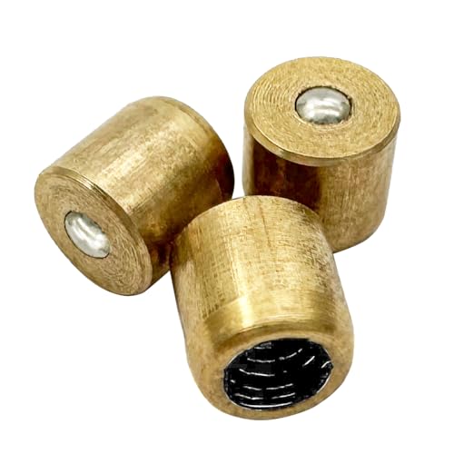 Image of 6x6mm Brass Push Button Grease Oil Cup,Brass Push Button Flange Grease Oil Cup,Ball Oiler for Ball Oiler Nipple Hit Miss Engine Motor Lathe Mill(20Pcs)