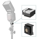 Błyskowa z zimnym stopem adapter do kamery Hot Shoe z otworem gwintowanym 1/4 cala uchwyt do lampy błyskowej z męskim na 1/4 cala adapter śruby gwintowej do stojaka oświetleniowego, uchwyt lampy