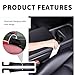 2PCS New Car Seat Gap Filler with 2 Storage Areas,Stylish Car Seat Gap Storage for Stabilizing Phone,Keys Wallet,Universal Car Seat Gap Filler Organizer Interior Accessories (Carbon Black)