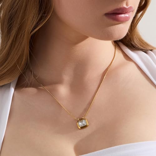 WATERPROOF Gold or Silver Plated Stainless Steel Ethereal Necklace2