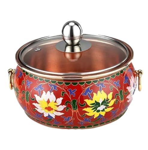 Olla caliente de cobre 16 cm para cocina miniatura 1