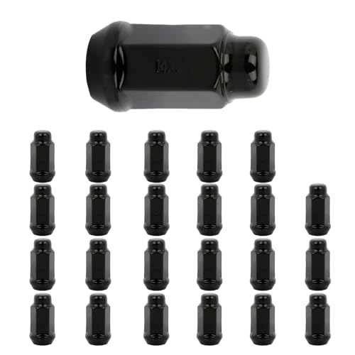 Image of SCITOO 24PCS M14x2 Wheel Lug Nuts M14x2 Black Wheel Studs Lug Nut Fit for 86,for Accord,for Accord Crosstour,for Avalon