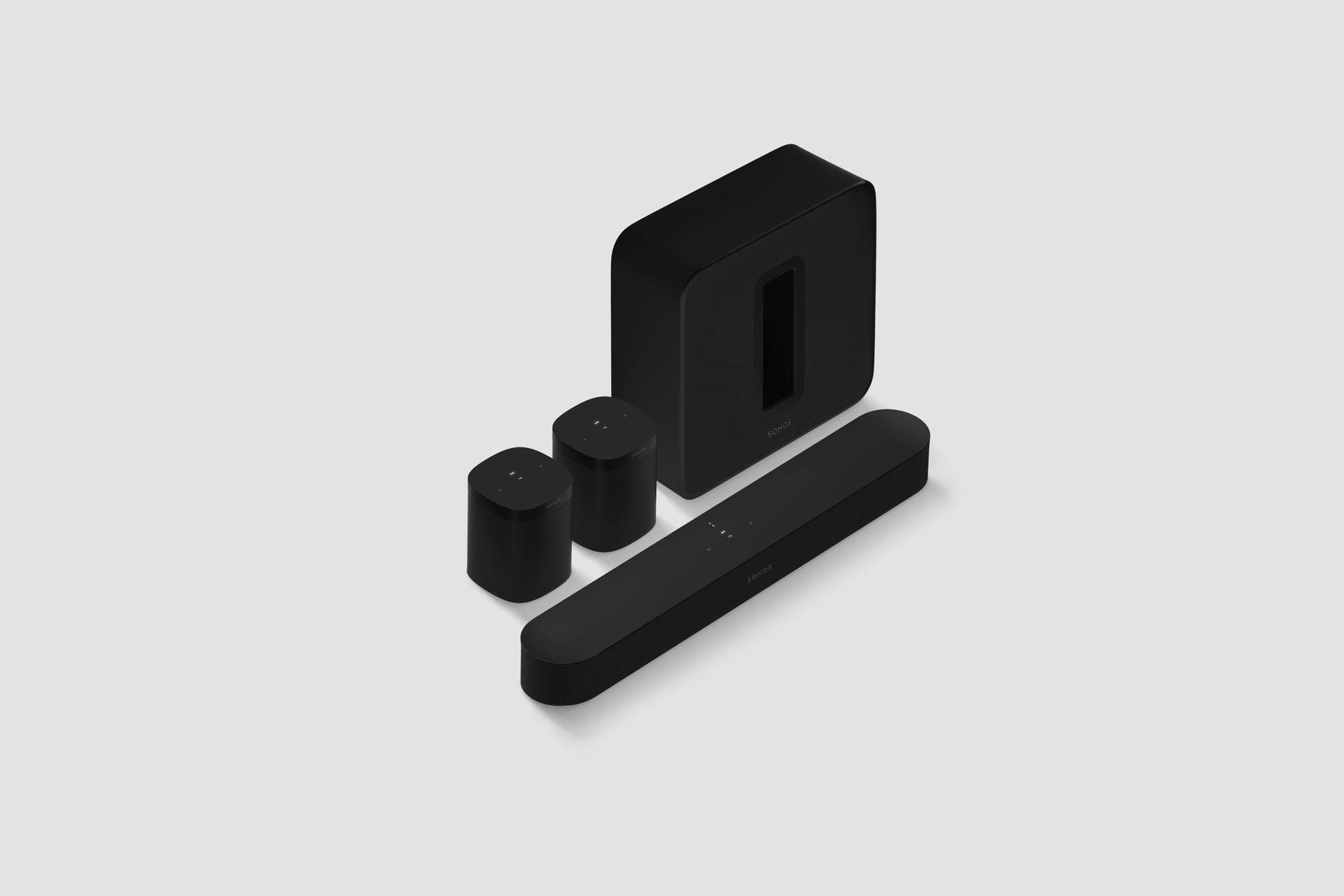 Sonos Beam (Gen 2) - Soundbar, colore nero (Black), 5.1 (soundbar