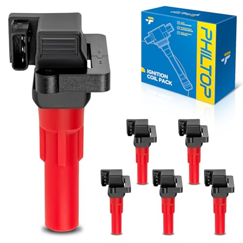Image of PHILTOP UF666 Ignition Coil Pack, Fits for Subaru 2010-2019 Outback 3.6L, Subaru 2010-2019 Legacy 3.6L, Subaru 2010-2014 Tribeca