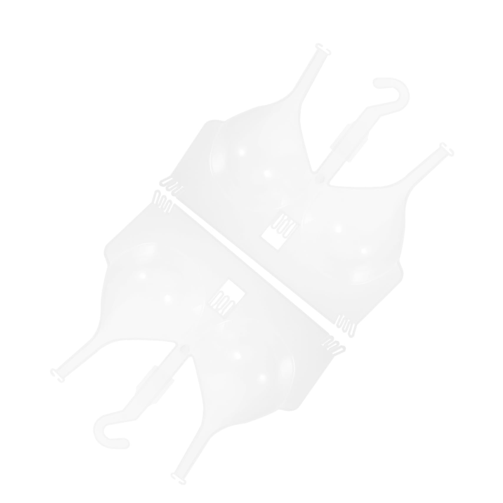 NAMOARLY 2pcs Bra Display Stand Closet Bra Hanger Mannequin Hanger Female Mannequin for Underwear Female Upper Torso Underwear Mannequin Display Shop Women's Bras Underwear Hanger Plastic