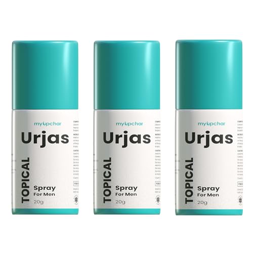Image of myUpchar Urjas Topical Spray for Men | Non-Transferable & Non-Alcoholic | Better Quality Herbal Formula | 20g (Pack of 3)