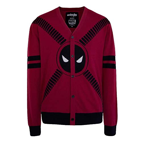 Deadpool Symbol and Straps Men's Cardigan