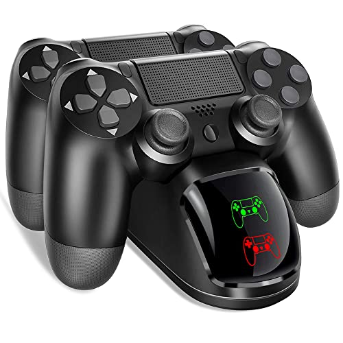 PS4 Controller Charger, PS4 Charging Station for Playstation 4, DualShock 4 PS4 Controller Charger, USB Dobe PS4 Controller Charging Dock Station for Playstation 4/ PS4 Slim / PS4 Pro/PS4 Controller