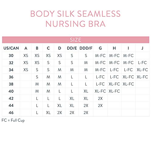 BRAVADO! DESIGNS Women's Body Silk Seamless Nursing Bra and Maternity Bra, Apricot, Large