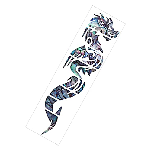 1 Hoja Pegatinas de Incrustación Diapasón de Guitarra Dragón Autoadhesivas Acústicas y Eléctricas Accesorios Decorativos Musicales