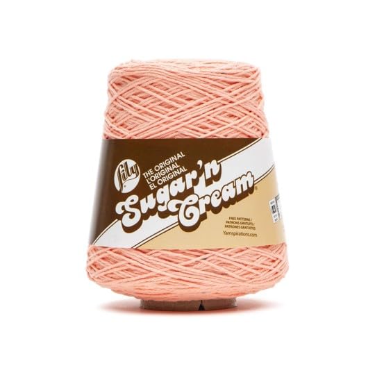 Image of Lily Sugar N Cream Cones Coral Rose Yarn - 1 Pack of 400g /14oz - 100% Cotton - #4 Worsted (Medium) - 674 Yards - Knitting /Crochet