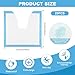 ZSYLYTKV 25 Pack Disposable Toilet Mats Toilet Floor Protector from Urine U-Shape Toilet Training Rug Waterproof Non-Slip Bathroom Potty Great for Children & Adults 23 x 23 (Blue)