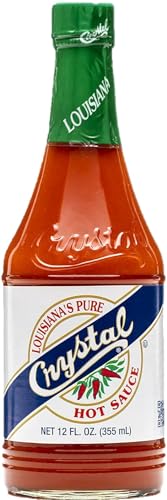 You're the Bomb Hot Sauce Crystal Louisiana's Pure Hot Sauce, 12 Ounce, Aged Cayenne Peppers, Medium Heat, Flavor Gumbo to...