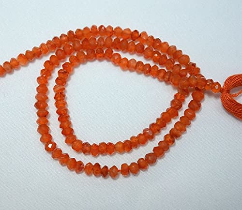 Cornaline 4mm perles de cornaline pour créer vos bijoux d'été faits main