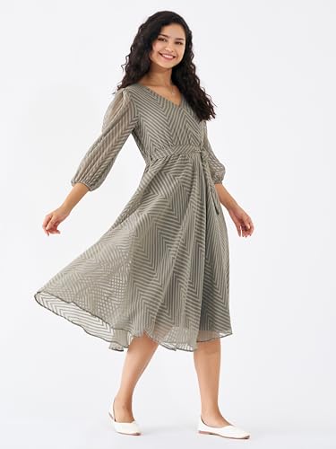 Image of AASK Women Fancy Plain & Solid Designer Dress for Women