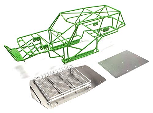 Integy RC Upgrades for Axial, Realistic T2 Steel Roll Cage Body w/Luggage Tray for Axial Wraith 2.2