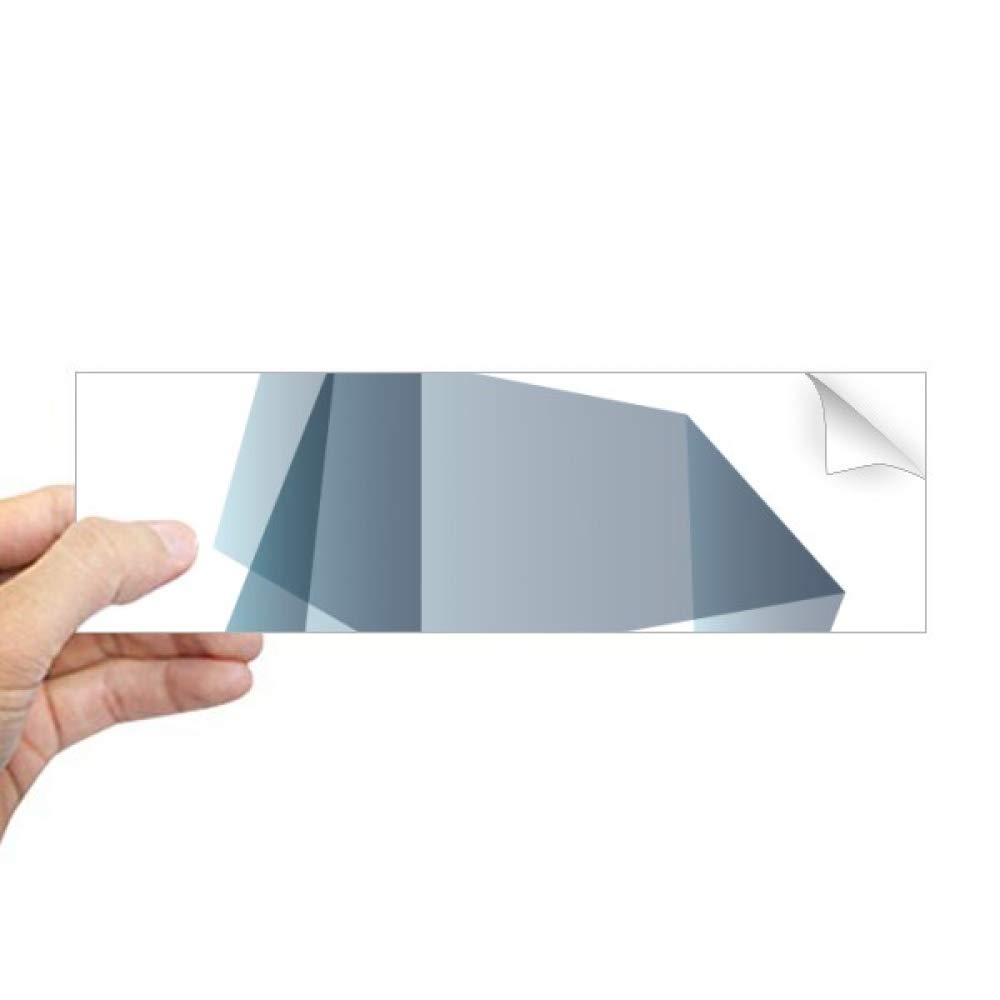 Sticker rectangulaire origami cheval géométrique pour décoration de fenêtre