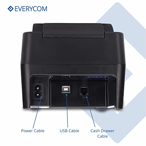 Everycom EC-58 58mm (2 Inches) Direct Thermal Printer- Monochrome Desktop (1 Year Warranty) (USB + Bluetooth) (Image - 5)
