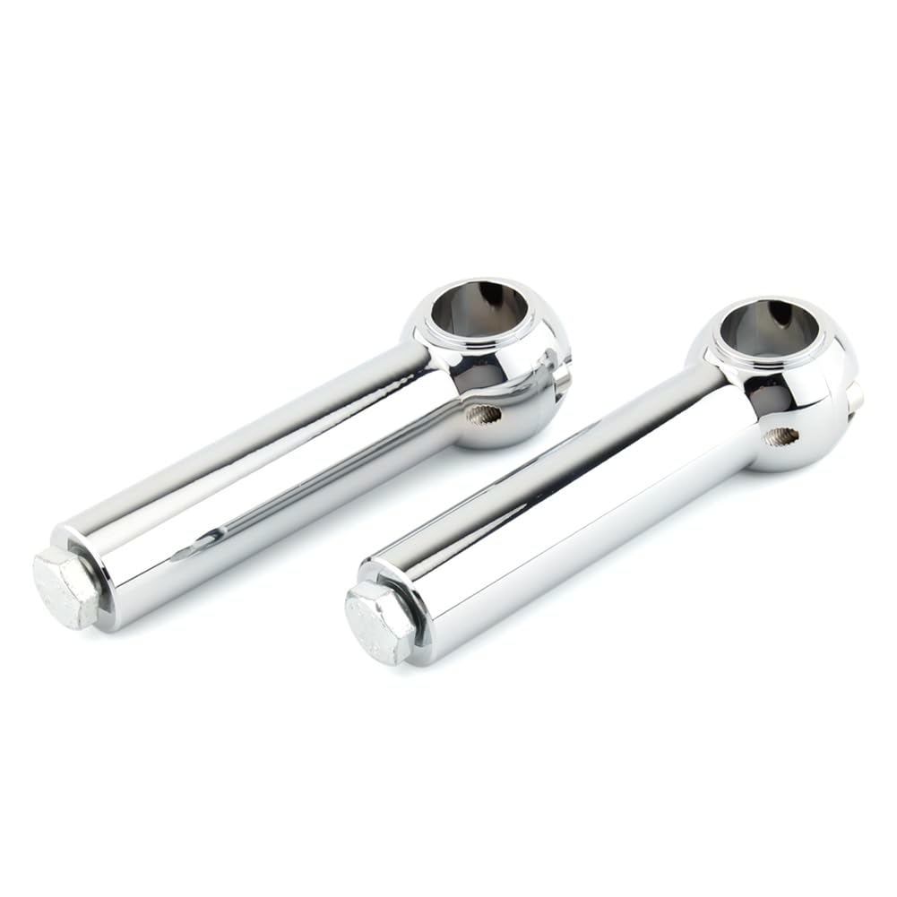 DAMAI 5" Handlebar Clamp Chrome Riser Rise Bar For Harley Davidson Cruisers Choppers