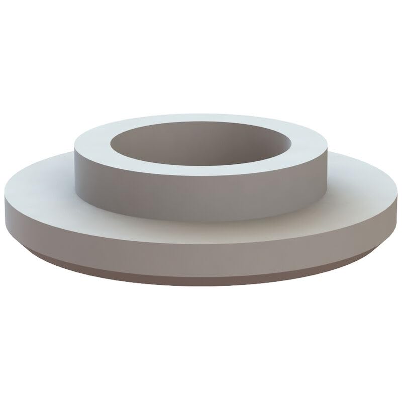 Essentra, 24SW0010, Natural Nylon Standard Shoulder Washer - Outside Diameter 11.1 mm (0.437 in) - Base Height 1.3 mm (0.050 in) - Base Outside Diameter 7.1 mm (0.281 in) - Compatible (1000 Item/s)