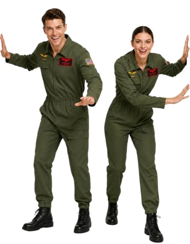 Costume pilote de chasse ample et confortable pour adulte unisexe