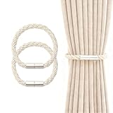 Simple And Fashion Design: C'est l'option parfaite pour retenir vos rideaux sans ajouter des crochets montés au mur qui endommagent le mur et les locations. Pas besoin d'utiliser des crochets ou d'installer un poinçon, endommageant vos murs.