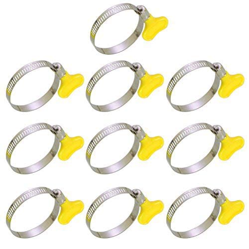 LOKMAN 20 Pack Stainless Steel Hose Clamp Adjustable 1-1/4'' - 2-1/4'' (33- 57mm) Worm Gear Hose Clamp, Metal Fuel Line Pipe Clamp for Plumbing, Automotive And Mechanical Application LOKMAN 20 Pack Stainless Steel Hose Clamp Adjustable 1-1/4'' - 2-1/4'' (33- 57mm) Worm Gear Hose Clamp, Metal Fuel Line Pipe Clamp for Plumbing, Automotive And Mechanical Application