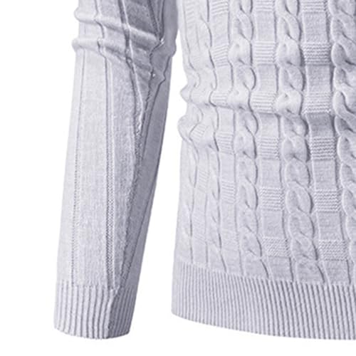 Muscularfit Men's Lightweight Sweaters Pullover Long Sleeve Ribbed Knit Warm Sweater Slim Fit Solid Casual Turtleneck Sweater3